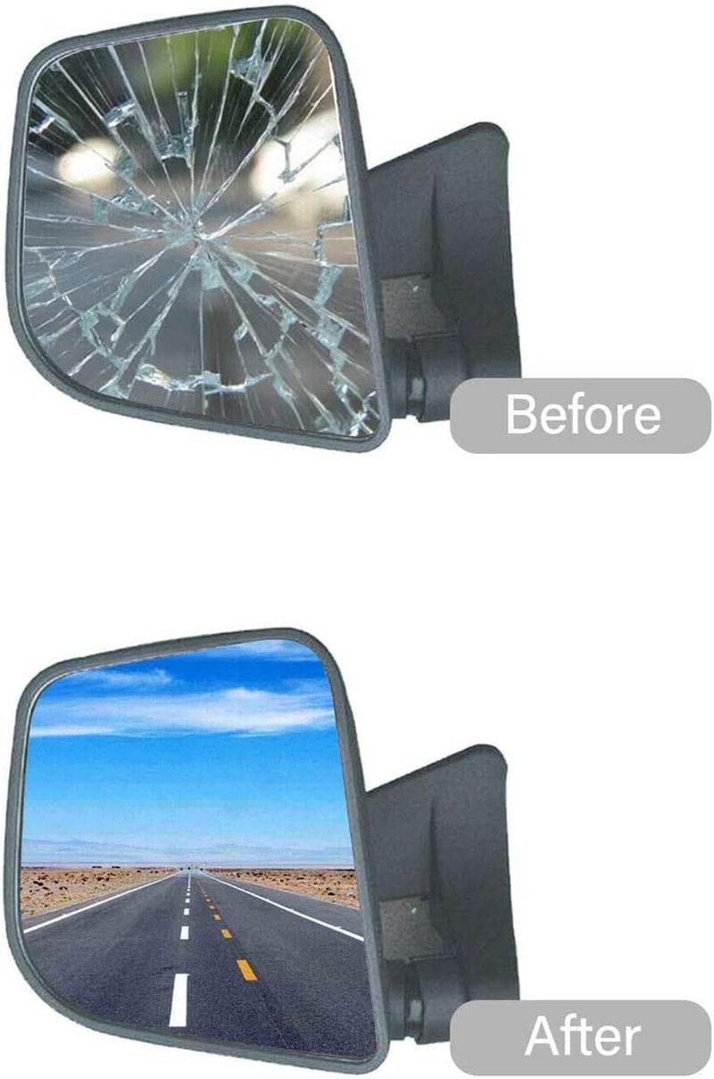 Adanz Mirror Glass Passenger Side Replacement fit for Volkswagen Beetle vw 2001 2002 2003 2004 2005 2006 2007 2008 2009 2010 - Image 4